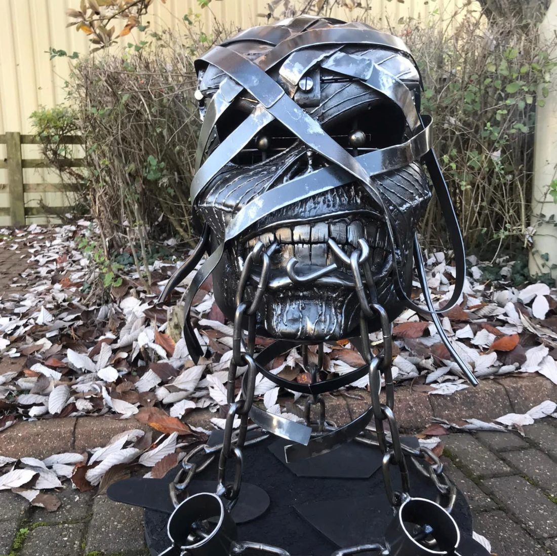 Iron Maiden's Eddie Metal Fire Pitt and Grill Official Merchandise Store