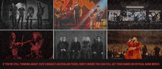 If You’re Still Thinking About 2025’s Biggest Australian Tours, Here’s Where You Can Still Get Your Hands on Official Band Merch