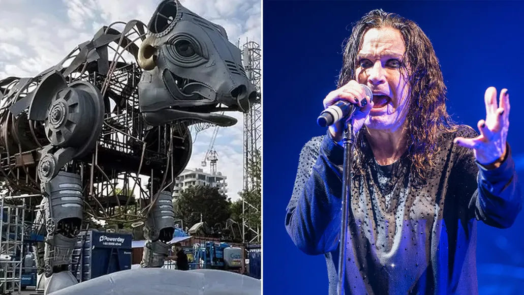Unleashing the Legend: Ozzy Osbourne Inspires Birmingham's Iconic Mechanical Bull Sculpture