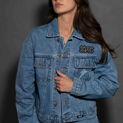 AC/DC - Lightning Bolt - Womens Indigo Denim Jacket