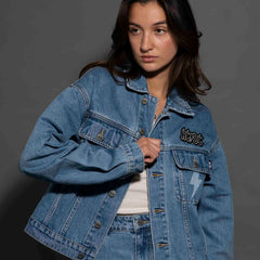 AC/DC - Lightning Bolt - Womens Indigo Denim Jacket