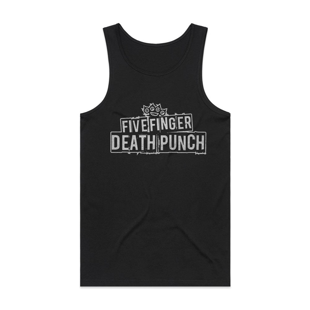 Five Finger Death Punch - Logo Text - Black Tank