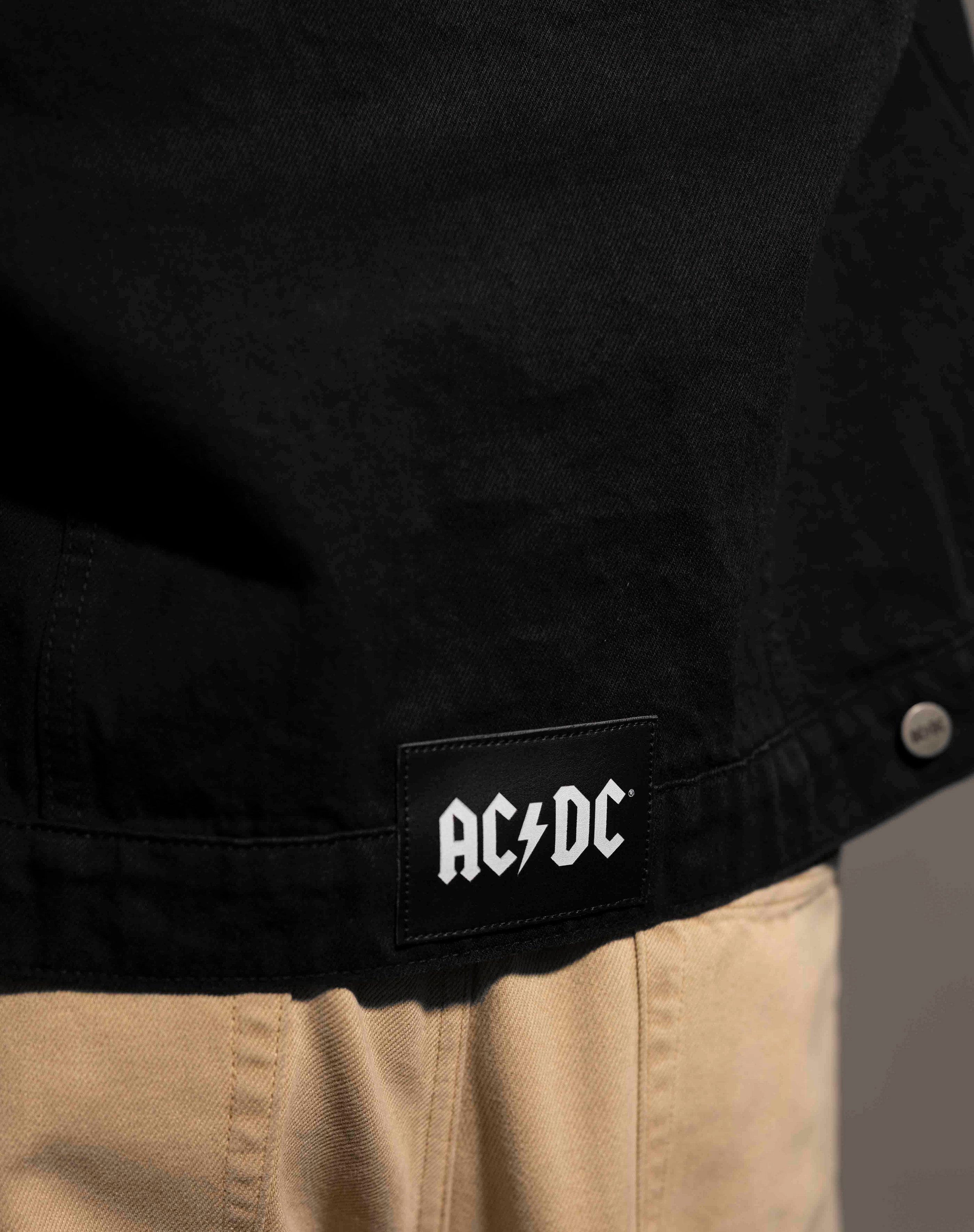 AC/DC - Back In Black - Black Tar Denim Jacket