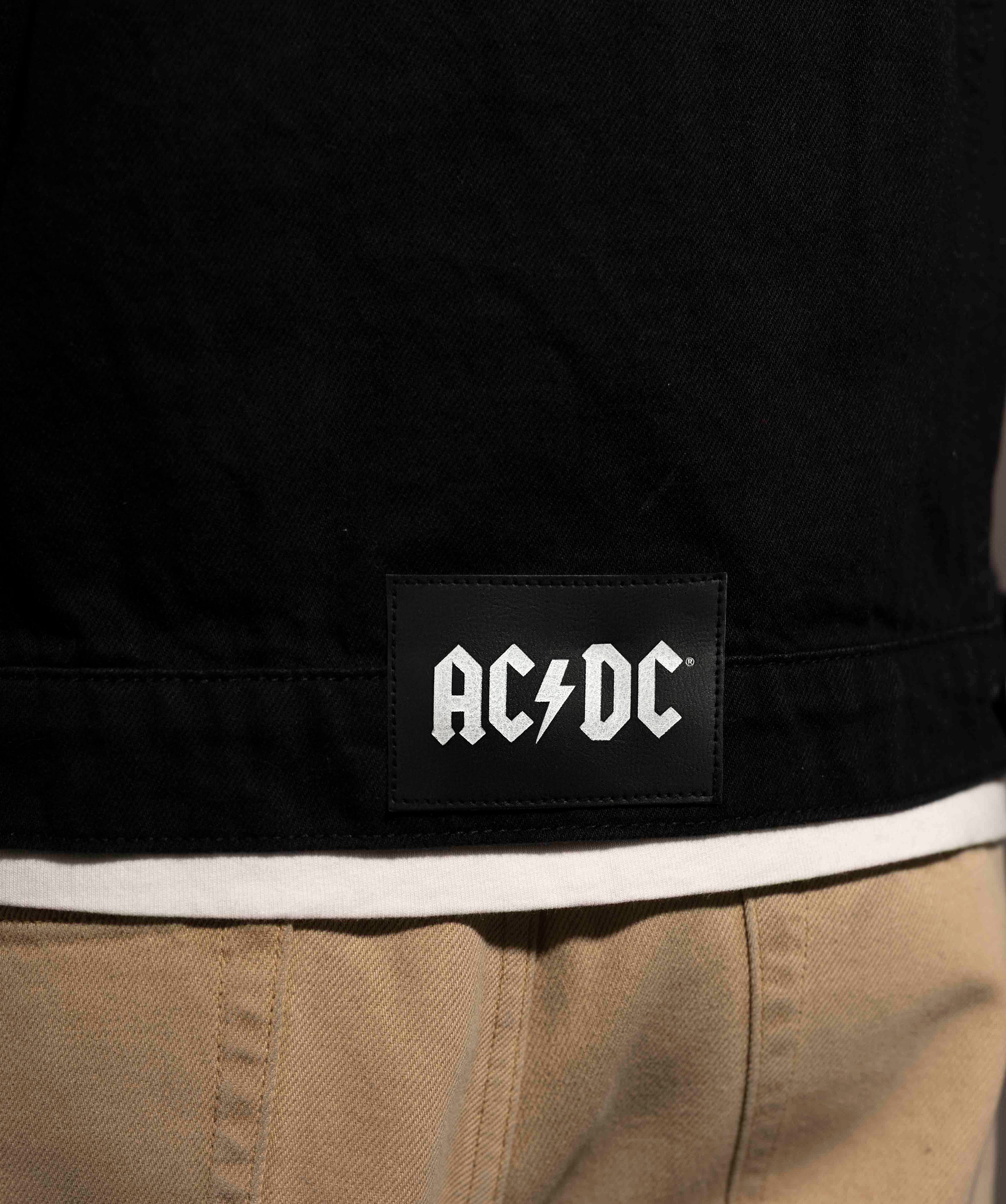 AC/DC - Back In Black - Black Tar Denim Vest