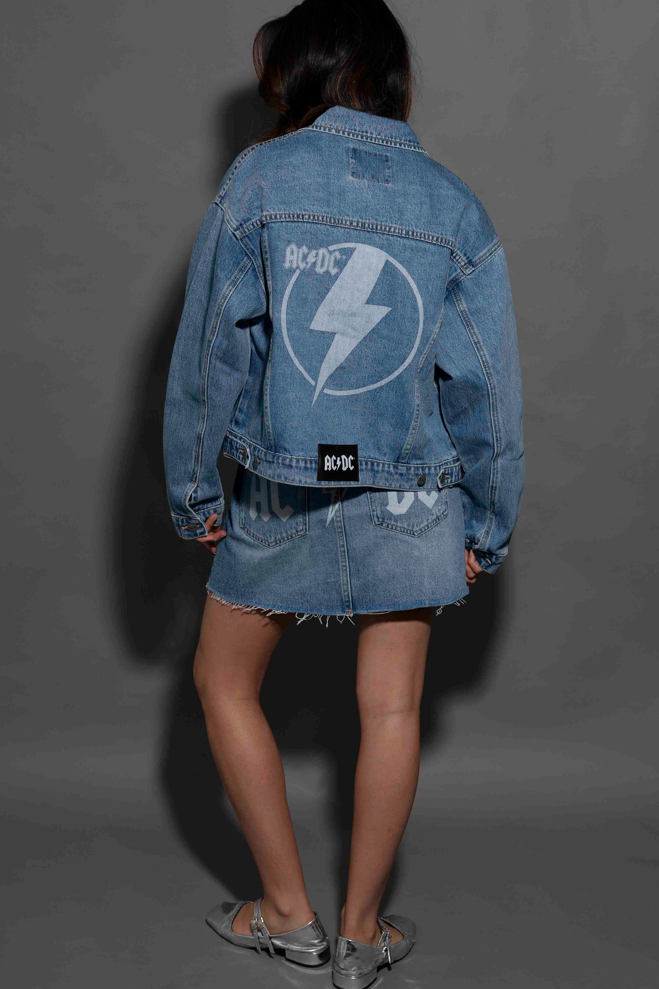 AC/DC - Womens Indigo Denim Skirt