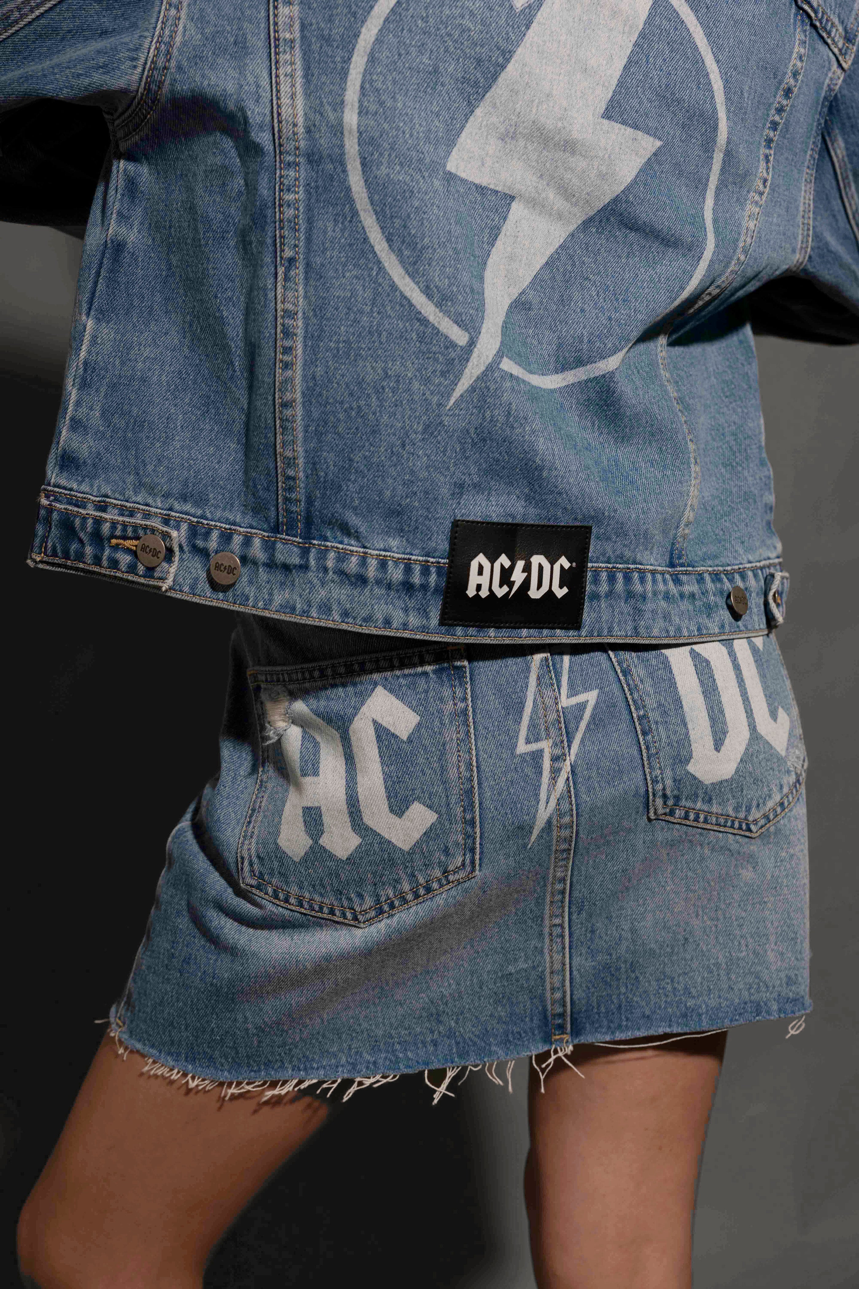 AC/DC - Womens Indigo Denim Skirt