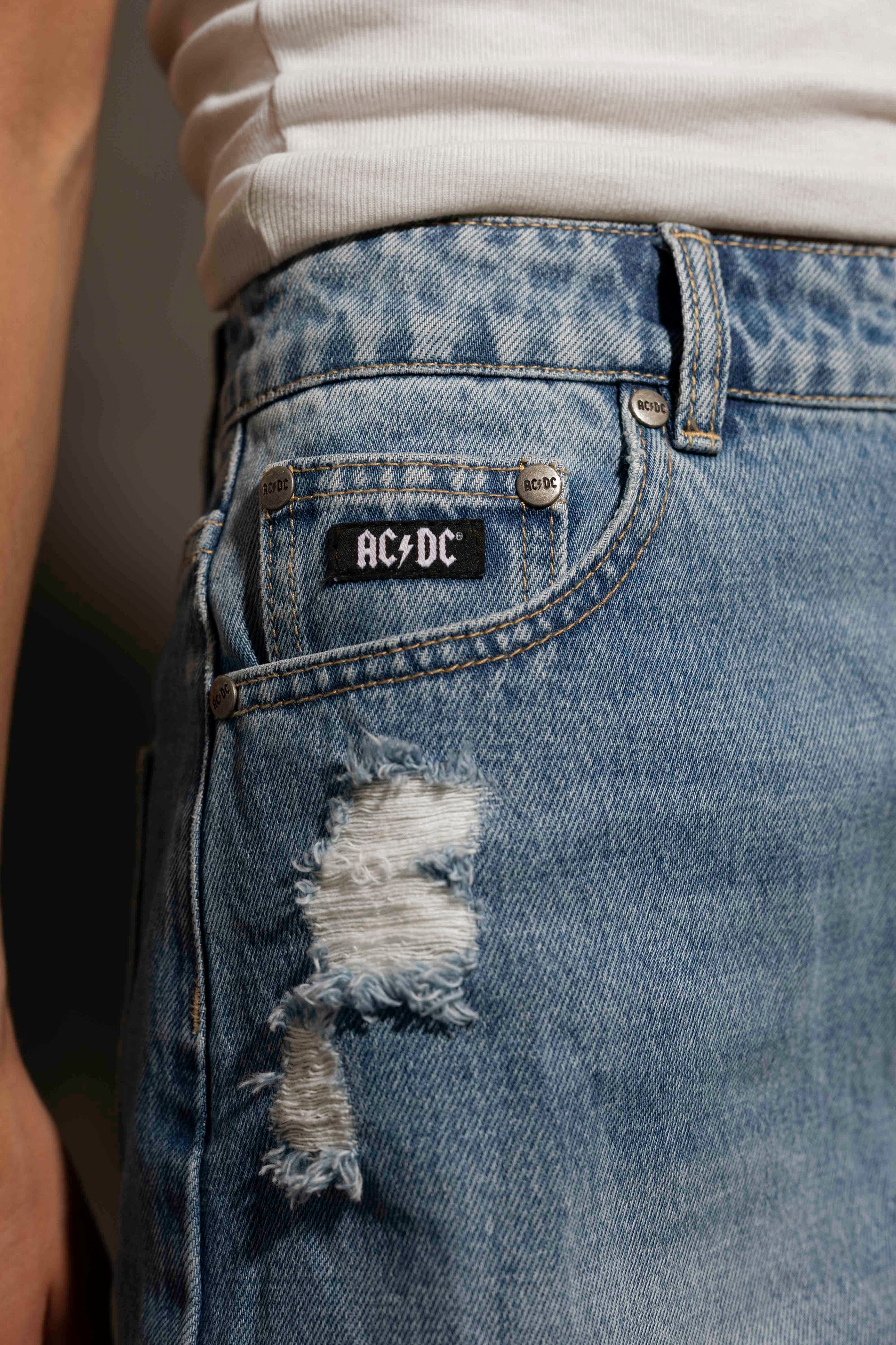 AC/DC - Womens Indigo Denim Skirt