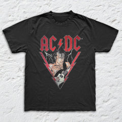 AC/DC - Angus Live 1984 - Black Garment-dyed T-shirt