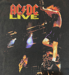 AC/DC - Live Photo - Black Garment-dyed T-shirt
