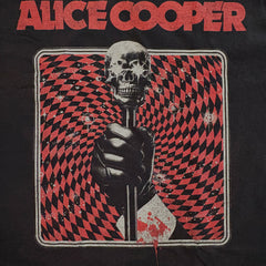 Alice Cooper - Skull Cane - Black Garment-dyed T-shirt