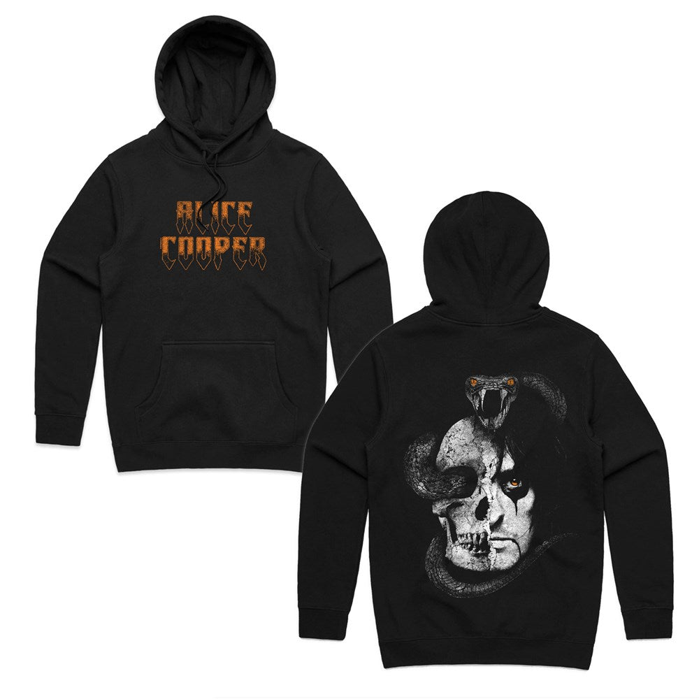 Alice Cooper - Snake Skull - Black Hoodie