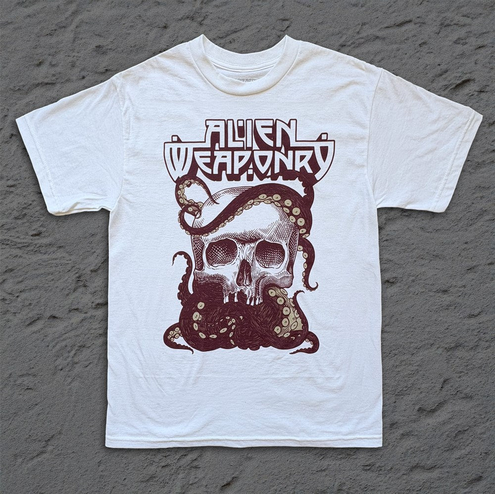 Alien Weaponry - Tenta Skull - White T-shirt