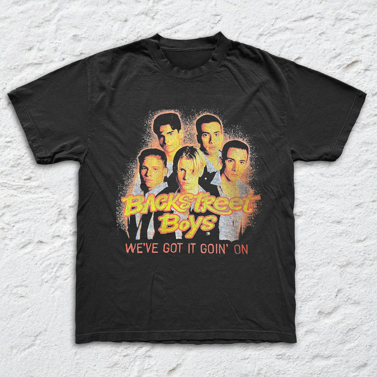 Backstreet Boys - Got It Goin On - Black Garment-dyed T-shirt