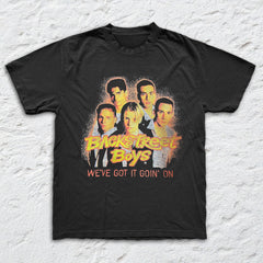 Backstreet Boys - Got It Goin On - Black Garment-dyed T-shirt
