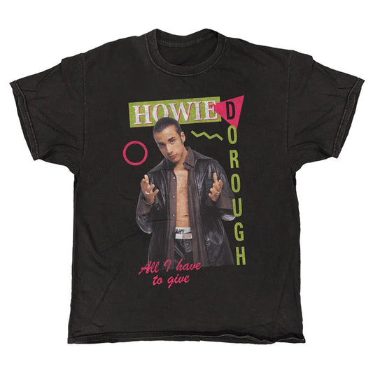 Backstreet Boys - Howie Dorough - Vintage Wash T-shirt Black
