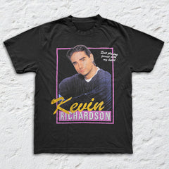 Backstreet Boys - Kevin - Black Garment-dyed T-shirt