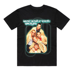 Backstreet Boys - Retro Green Glow - T-shirt Black