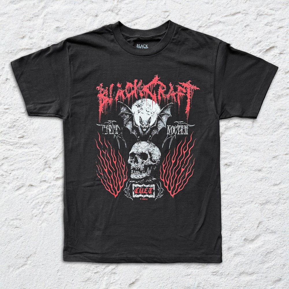 Blackcraft - Bat Skull - Black T-shirt