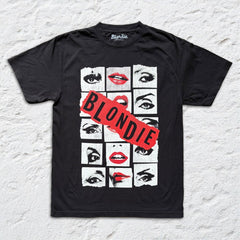 Blondie - Eyes Lips - True Black T-shirt