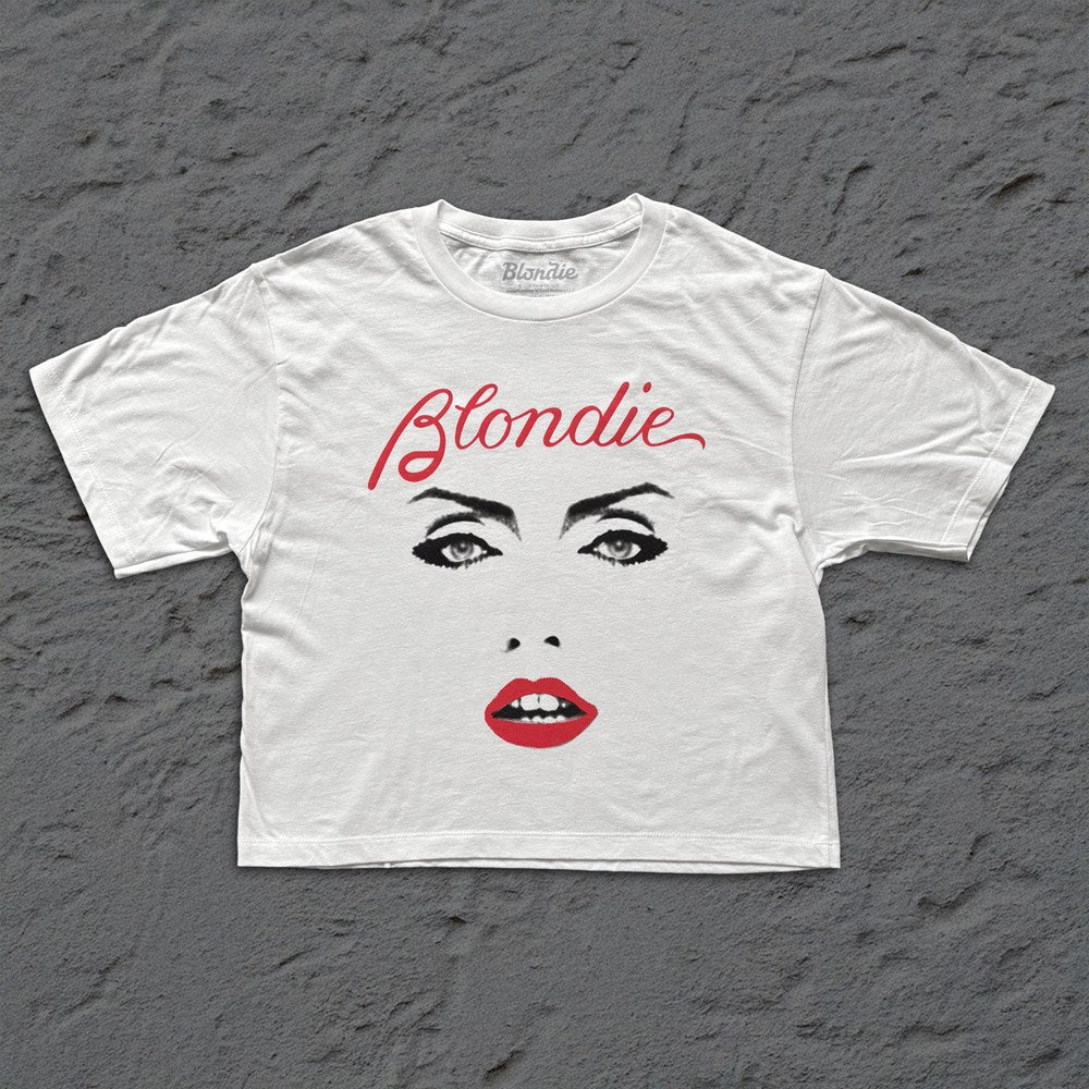 Blondie - Face - Womens White Crop