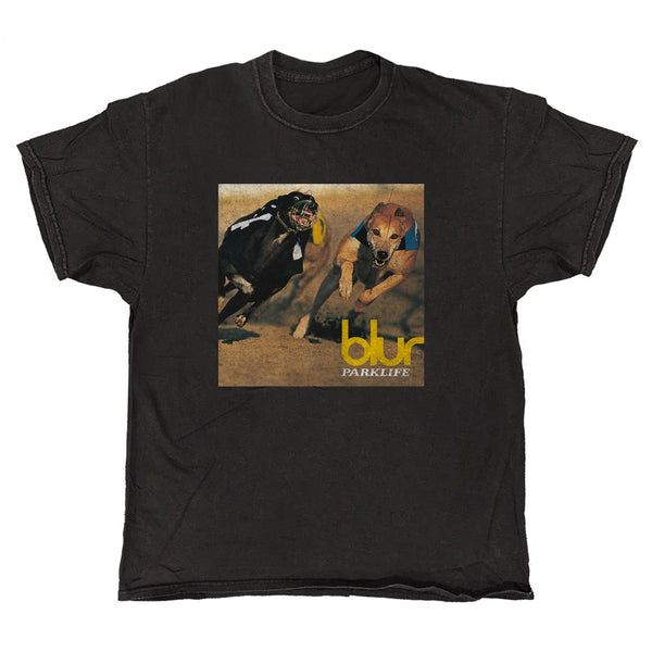 blur PARKLIFE ヴィンテージTシャツ Blur - Parklife Album - Black Vintage T-shirt – Official