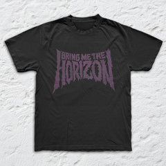 Bring Me The Horizon - Reaper Cartoon - Black Garment-dyed T-shirt