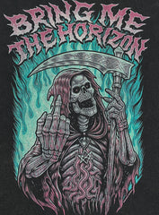 Bring Me The Horizon - Reaper Finger - Black Garment-dyed T-shirt