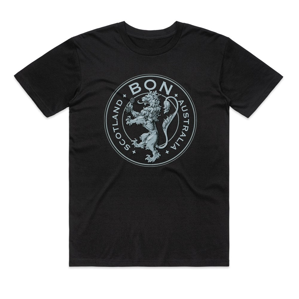 Bon Scott - Crest Logo - Black T-shirt
