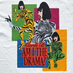 Cardi B - Am I The Drama Colours - White T-shirt