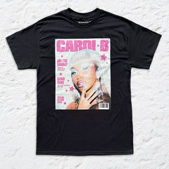 Cardi B - Magazine Cover - Black T-shirt