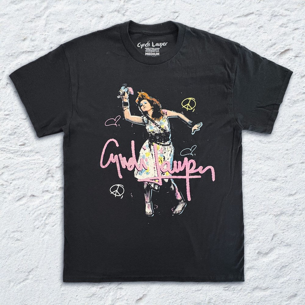 Cyndi Lauper - Dancing - Black T-shirt