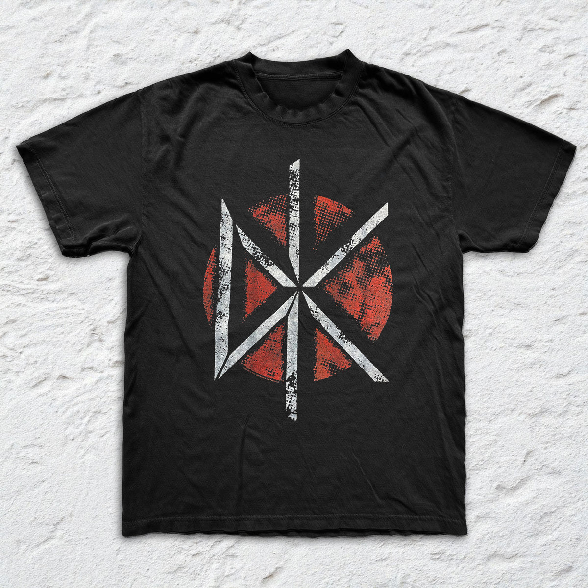Dead Kennedys - Distress Logo - Black Garment-dyed T-shirt