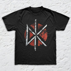 Dead Kennedys - Distress Logo - Black Garment-dyed T-shirt