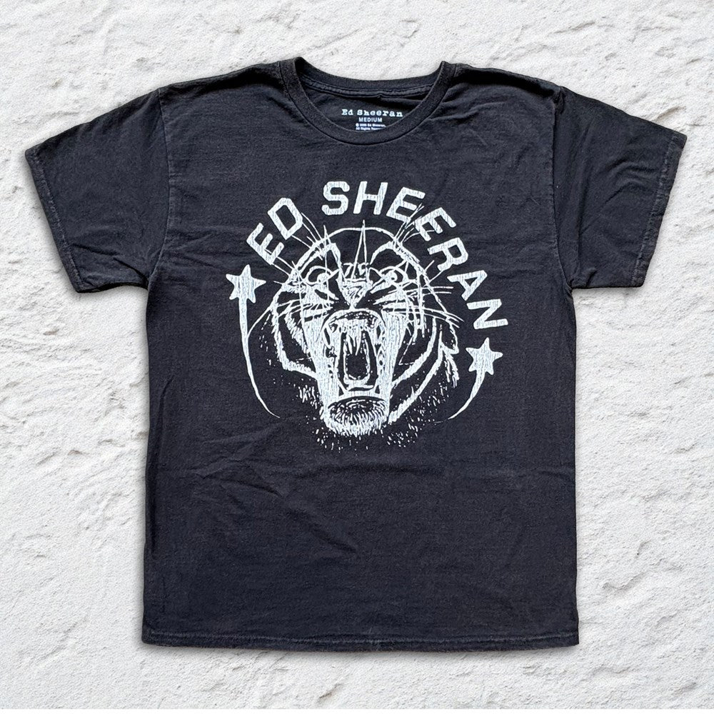 Ed Sheeran - Tiger - Black Vintage T-shirt