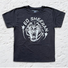 Ed Sheeran - Tiger - Black Vintage T-shirt