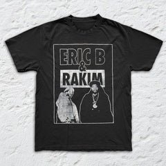 Eric B & Rakim - Blackout - Black Garment-dyed T-shirt