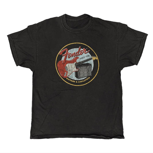 Fender - Guitars & Amps - Vintage Wash T-shirt Black