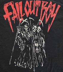 Fall Out Boy - Reapers - Black Garment-dyed T-shirt