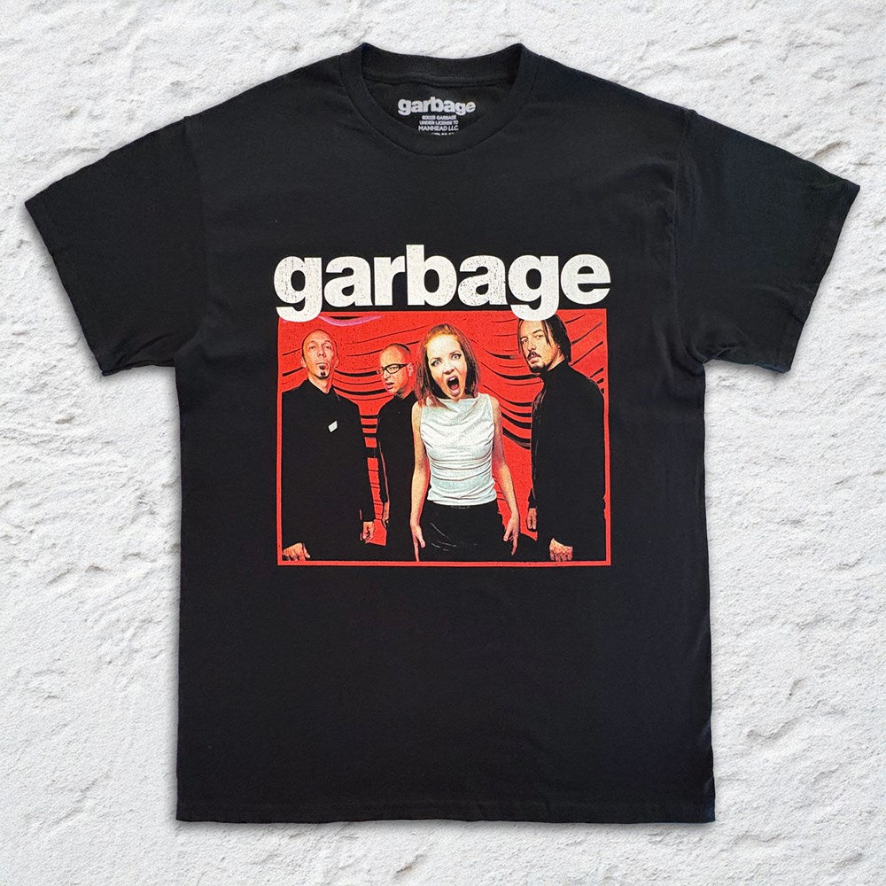Garbage - Yelling Photo - Black T-shirt