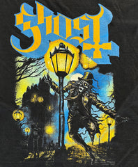 Ghost - Lamplighter - Black Garment-dyed T-shirt