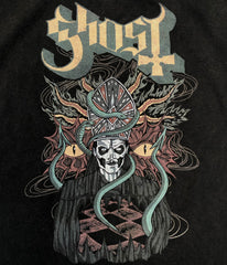 Ghost - Devil Snake - Black Garment-dyed T-shirt