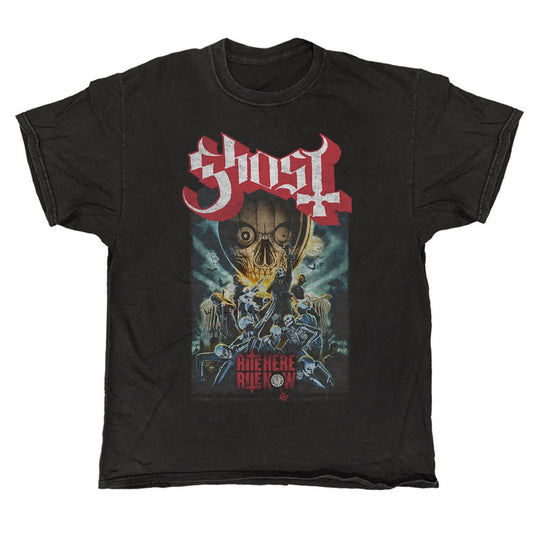 Ghost - Rite Here Rite Now Poster - Vintage Wash T-shirt Black