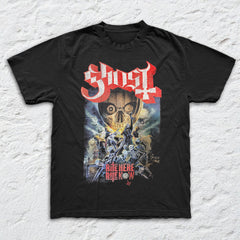 Ghost - Rite Here RIte Now Poster - Black Garment-dyed T-shirt
