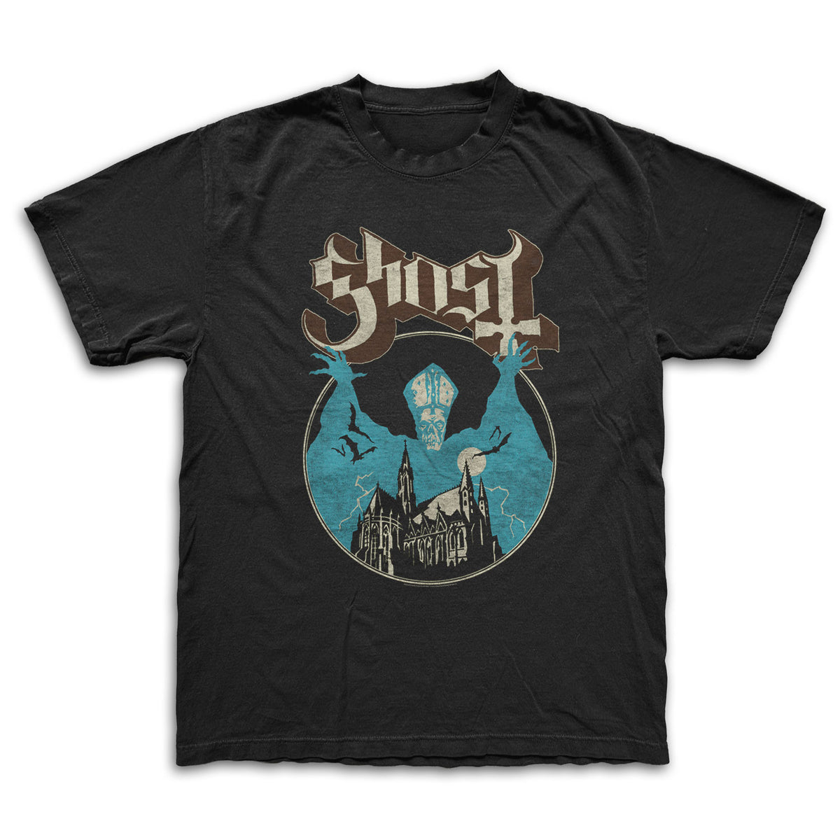 Ghost - Opus - Black Garment-dyed T-shirt