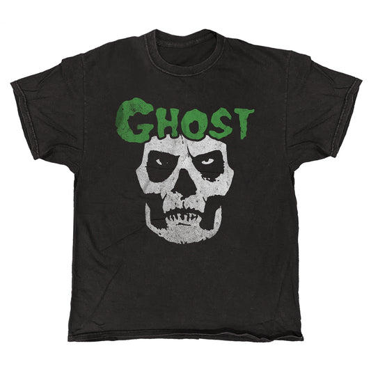 Ghost - Skull - T-shirt Vintage Black