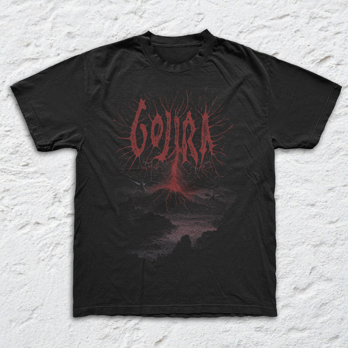Gojira - Lava - Black Garment-dyed T-shirt