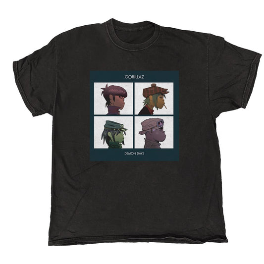 Gorillaz - Demon Dayz - Black Vintage T-shirt