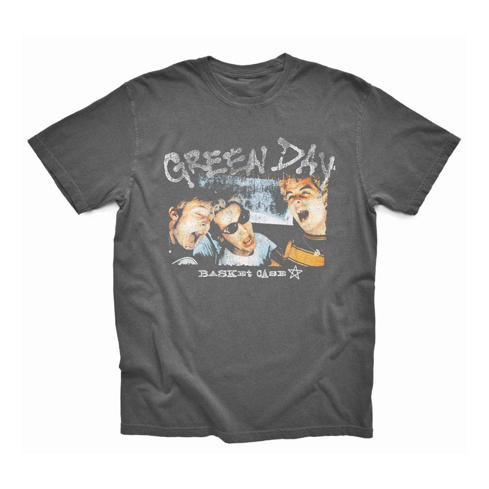 Green Day - Basket Case - Faded Black T-shirt