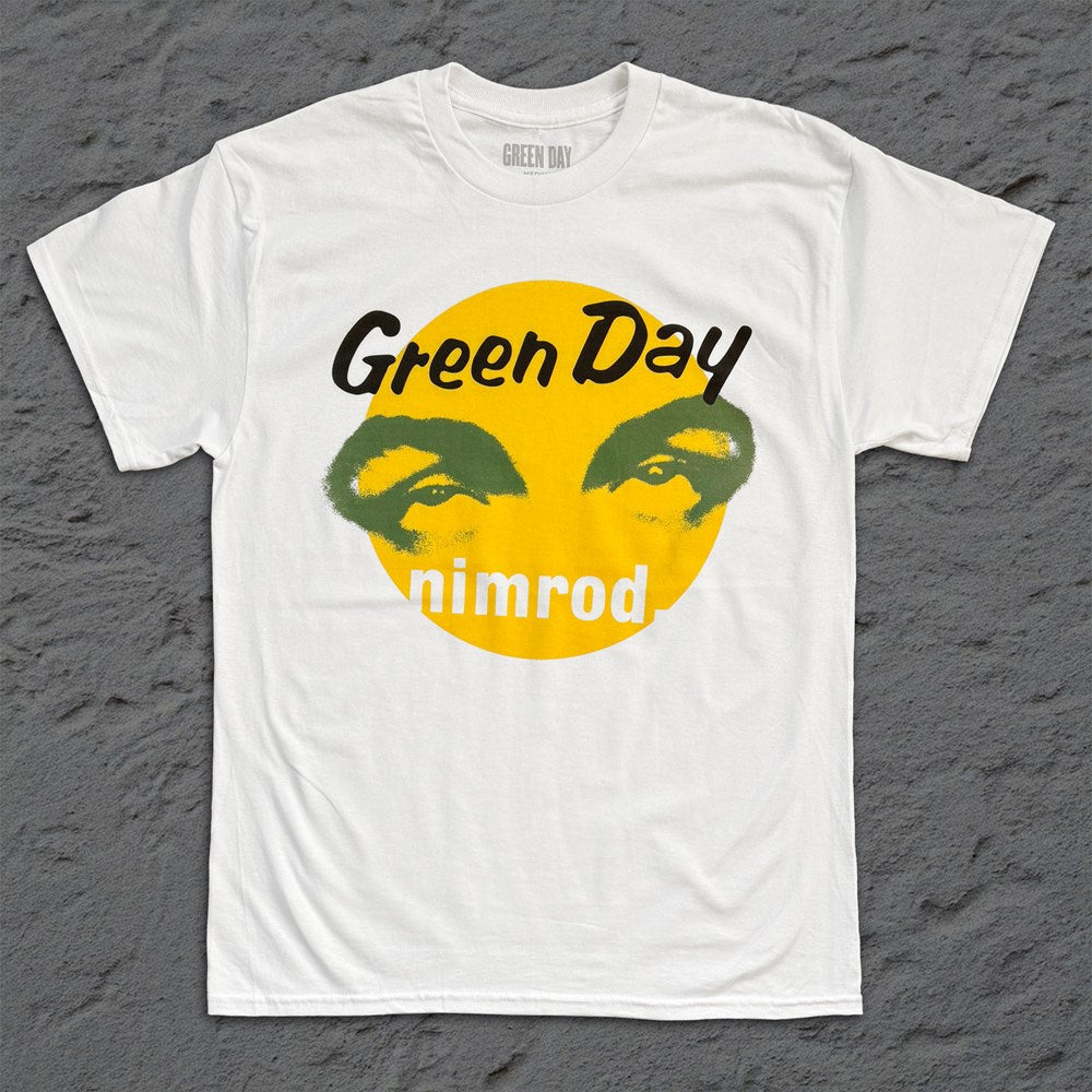 Green Day - Nimrod Eyes - White T-shirt