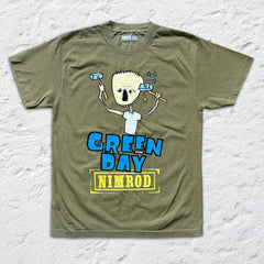 Green Day - Nimrod Hammers - Faded Army T-shirt